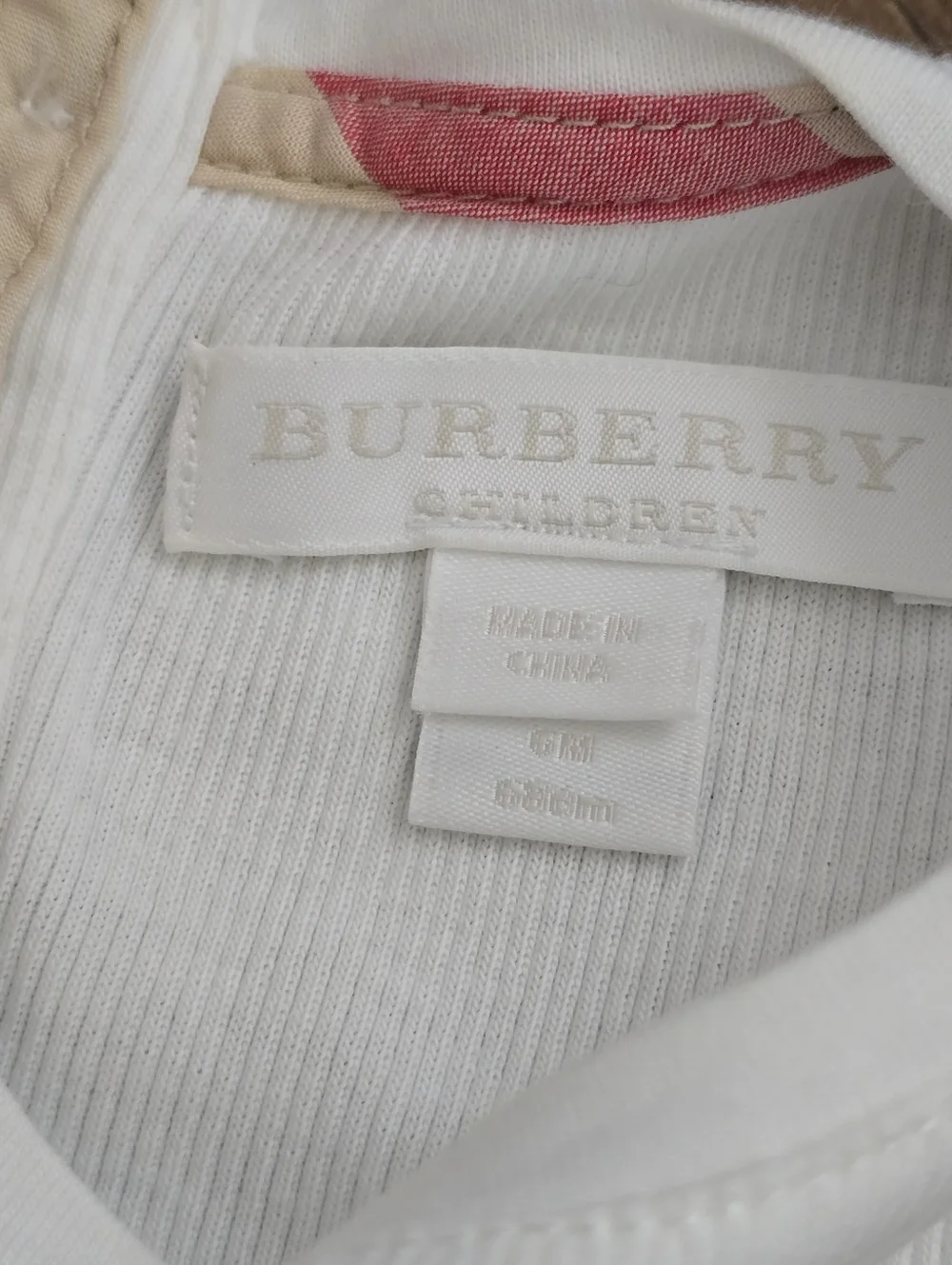 Burberry Baby Girl Dress / Bodysuit Size 6 Months Nova Check Outfit - Picture 5 of 6